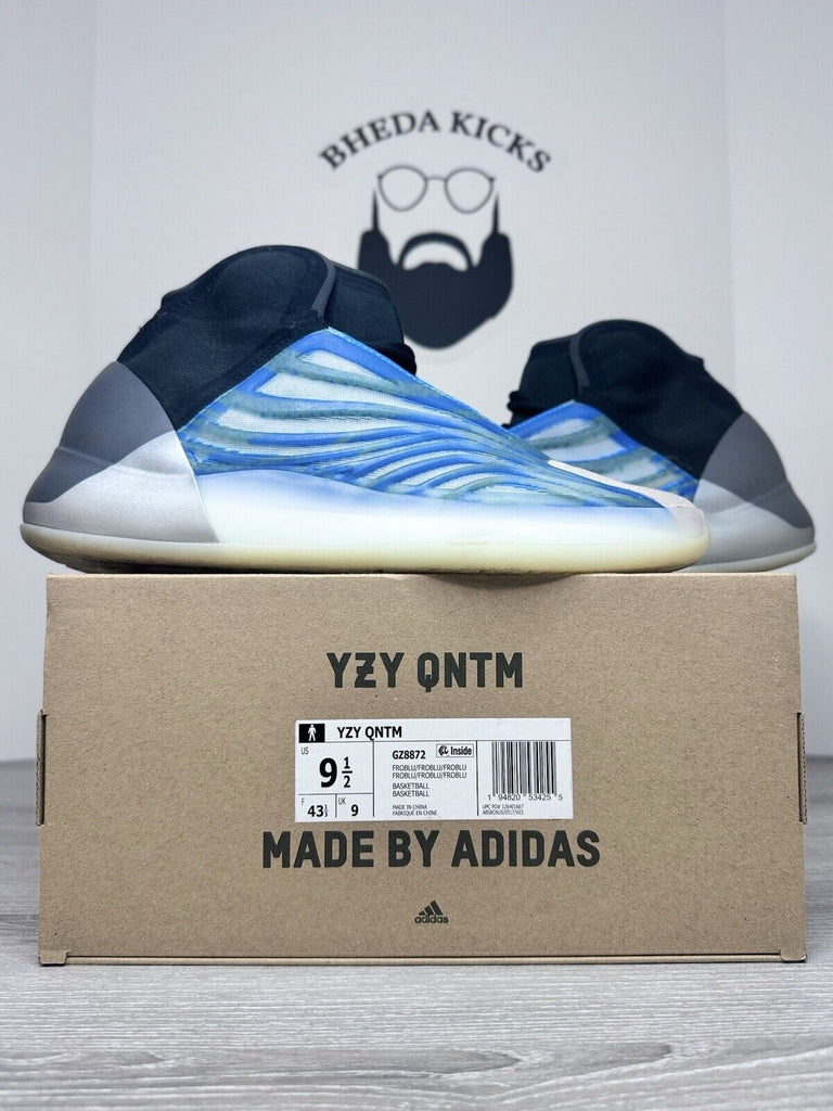 Size 9.5 - Adidas Yeezy Quantum QNTM YZY BASKETBALL Rare Frozen Blue GZ8872