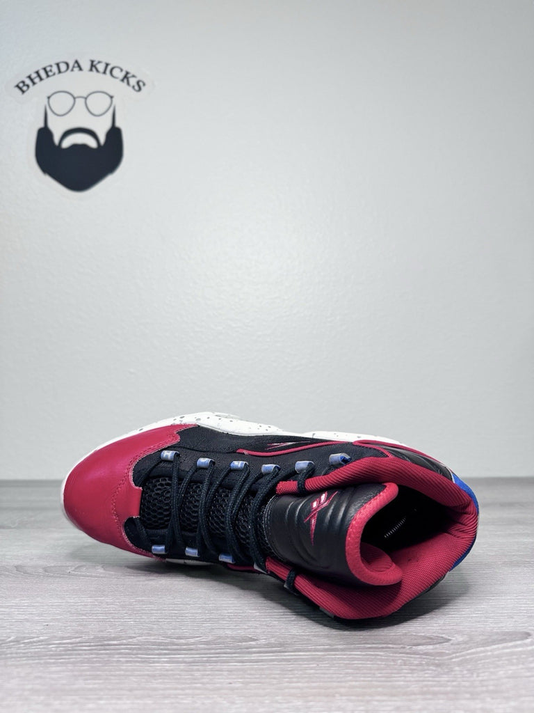 Size 11 - Reebok Question Mid First Ballot Sixers Allen Iverson M44552 Black Red