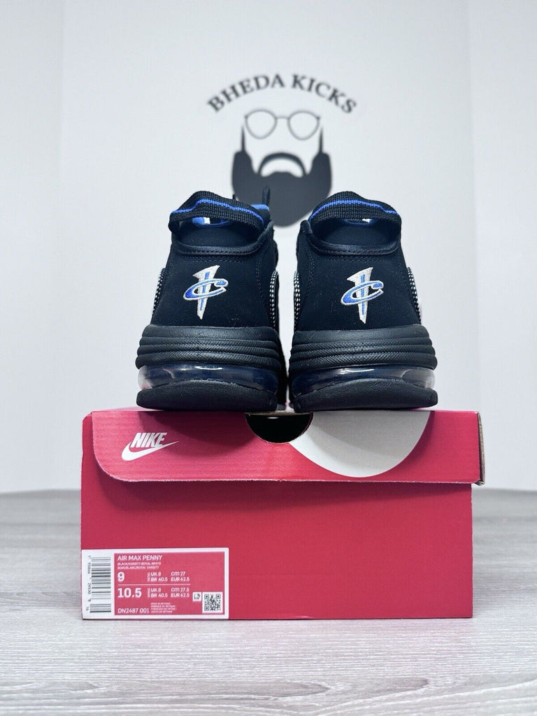 Size 9 - Nike Air Max Penny 1 Orlando Black Varsity Royal DN2487-001 Preowned