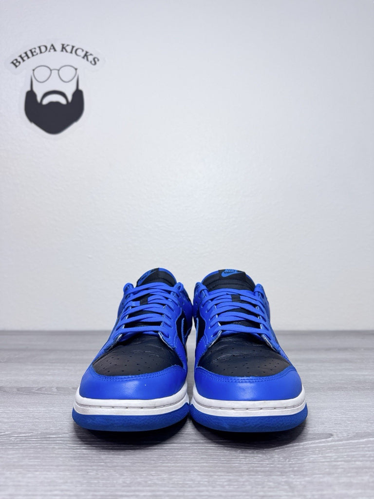 Size 12 - Nike Dunk Low Hyper Cobalt DD1391-001 Duke Black Blue Preowned