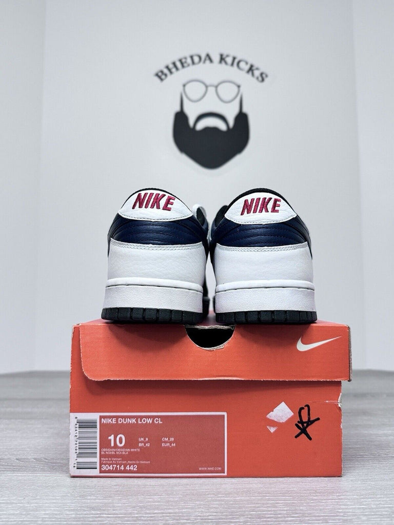 Size 10 - Nike Dunk Low CL Jordan Pack Obsidian White (2006) 304714-442 NEW DS