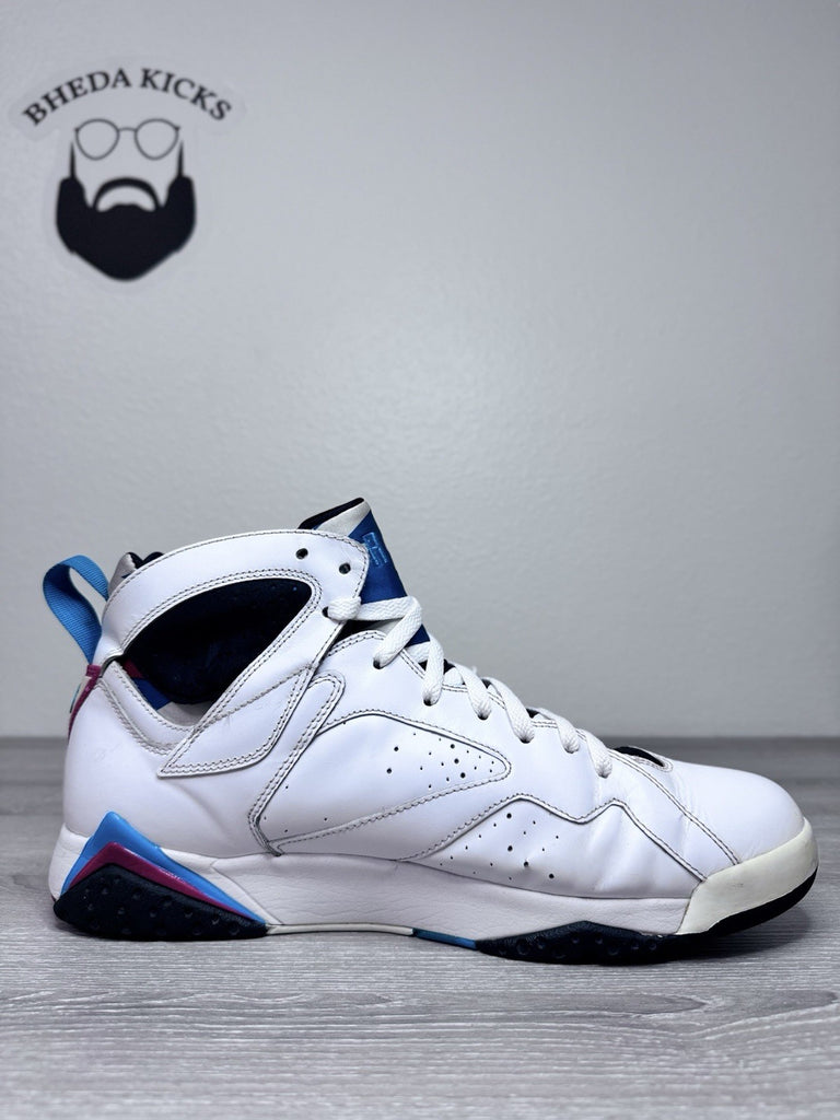 Size 13 - Nike Air Jordan 7 VII Retro Orion White Leather Sneaker 304775-105