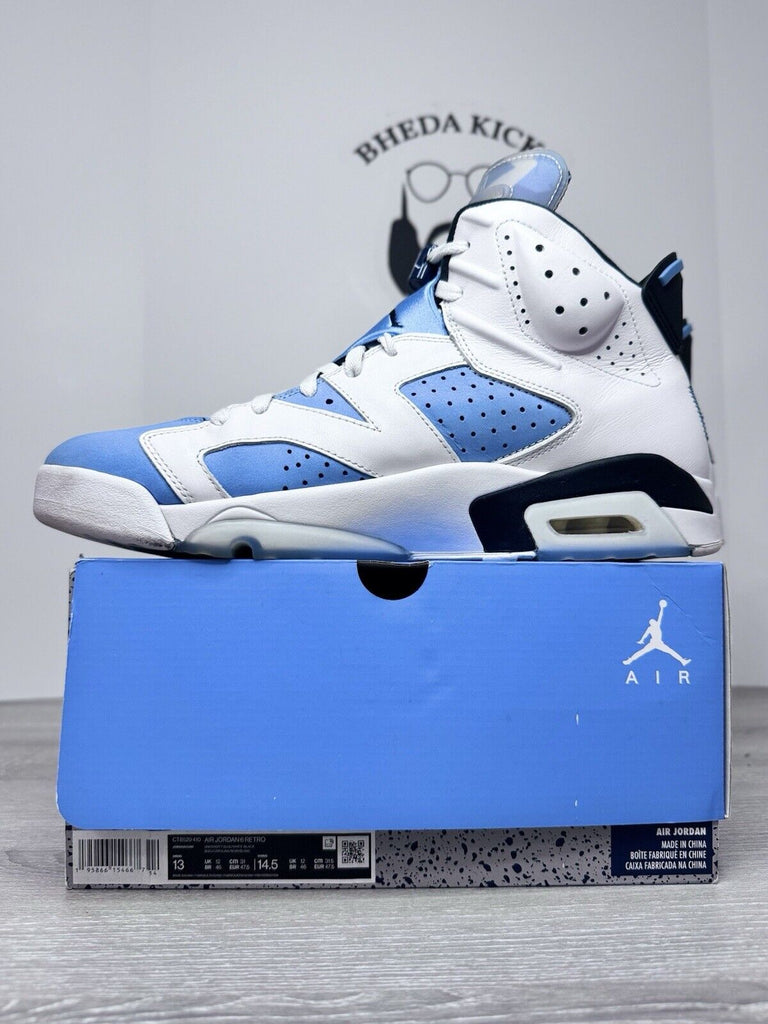 Size 13 - Nike Air Jordan 6 Retro UNC CT8529-410 Preowned Authentic