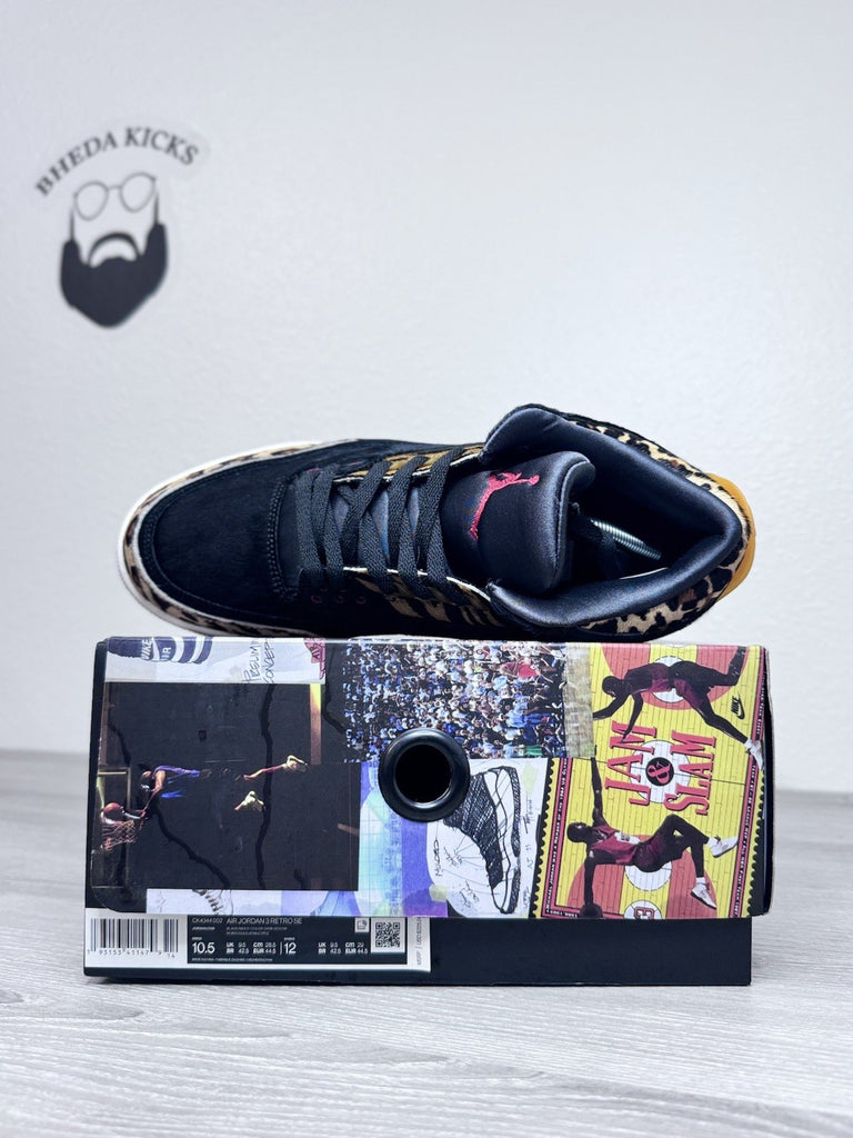 Size 10.5 - Air Jordan 3 Retro SE Animal Instinct White Black (CK4344-002)