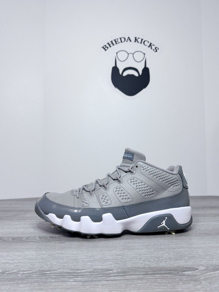 Size 11.5 - Air Jordan 9 Retro Golf Cool Grey Cleats FJ5934-001 Preowned