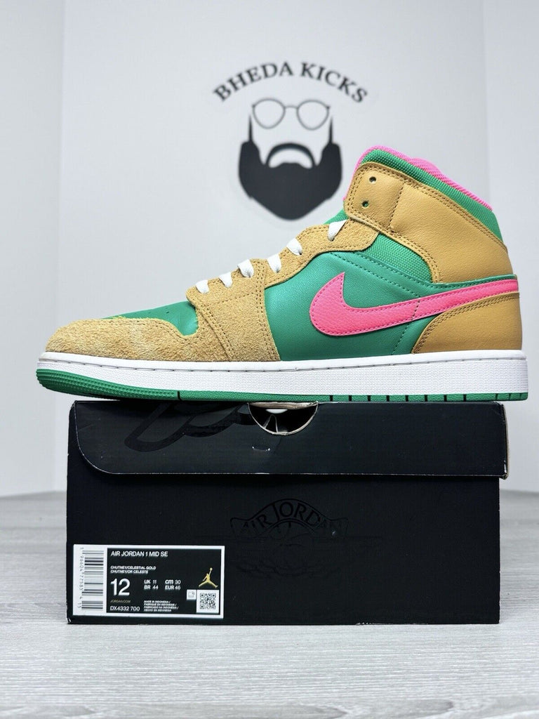 Size 12 - Nike Air Jordan 1 Mid SE Watermelon Chutney DX4332-700 Men's