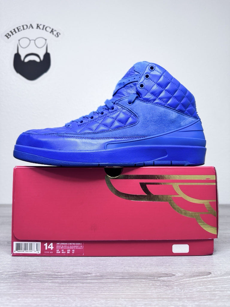Size 14 - Just Don x Air Jordan 2 Retro Varsity Royal 717170-405 Preowned