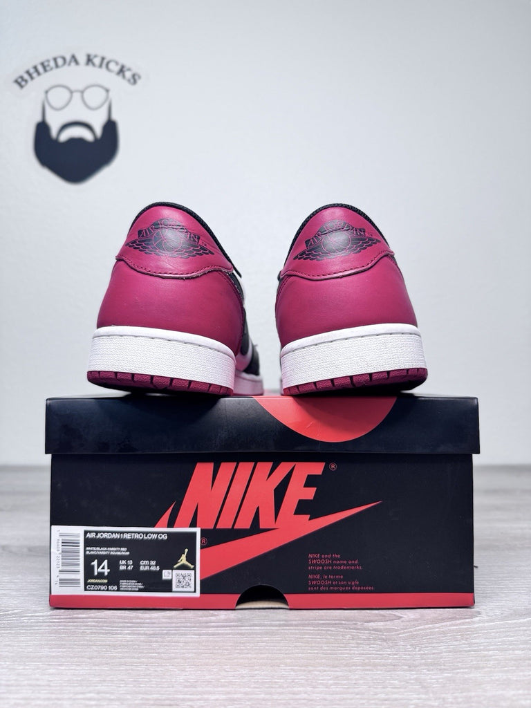 Size 14 - Nike Air Jordan 1 Low 2023 Retro Black Toe CZ0790-106 Preowned Og