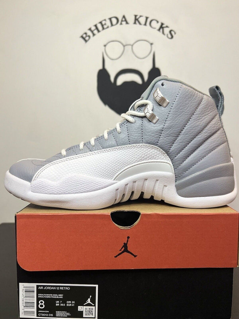 Nike Air Jordan 12 Retro Stealth Grey Men’s CT8013-015 Preowned Og Rare Size 8