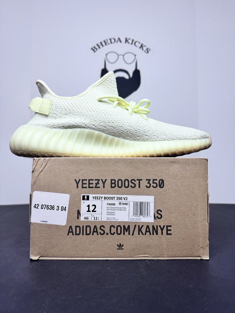 Adidas Yeezy Boost 350 V2 Butter Yellow F36980 Authentic Preowned Men’s Size 12