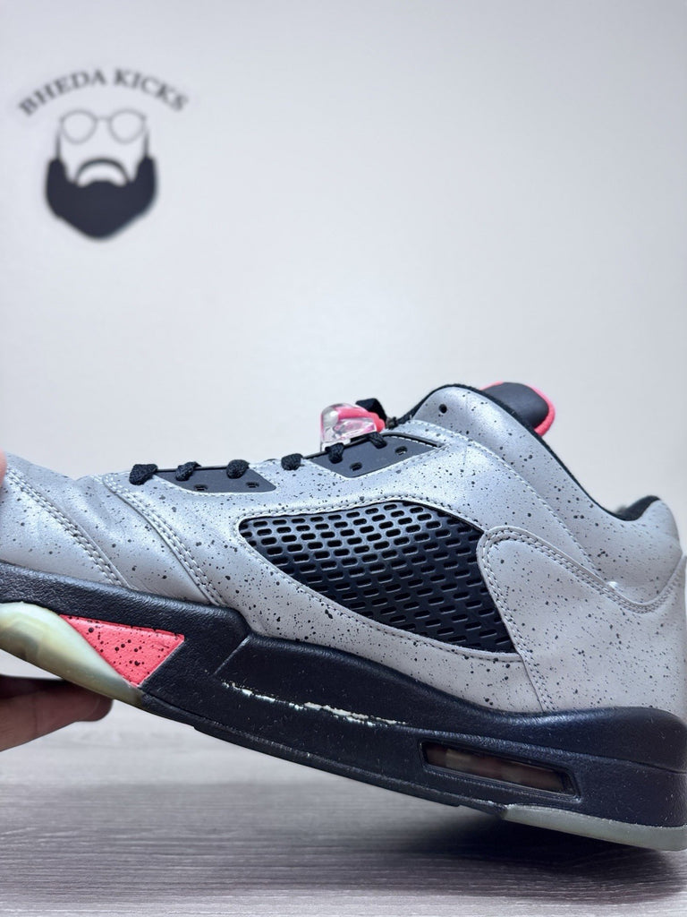 Size 15 - Air Jordan 5 Low Neymar Retro Silver Sneakers 2016 846315-025