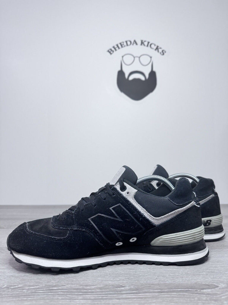 Size 9 Men’s - New Balance Ml574 Black White Grey ML574FRD Preowned Authentic