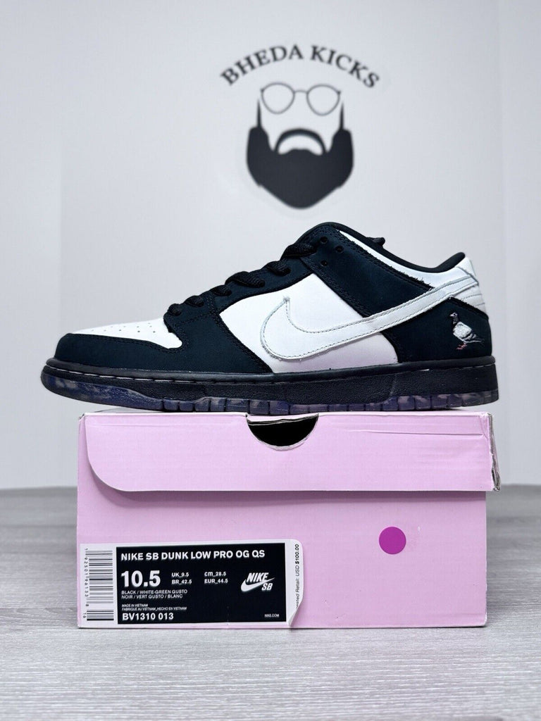 Size 10.5 - Nike SB Dunk Low Pro x Jeff Staple Panda Pigeon 2019 BV1310-013