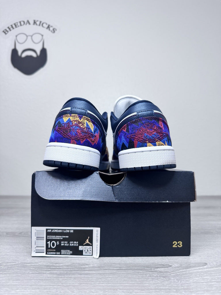 Size 10.5 - Air Jordan 1 SE Low Nothing But Net CZ8659-100 Preowned
