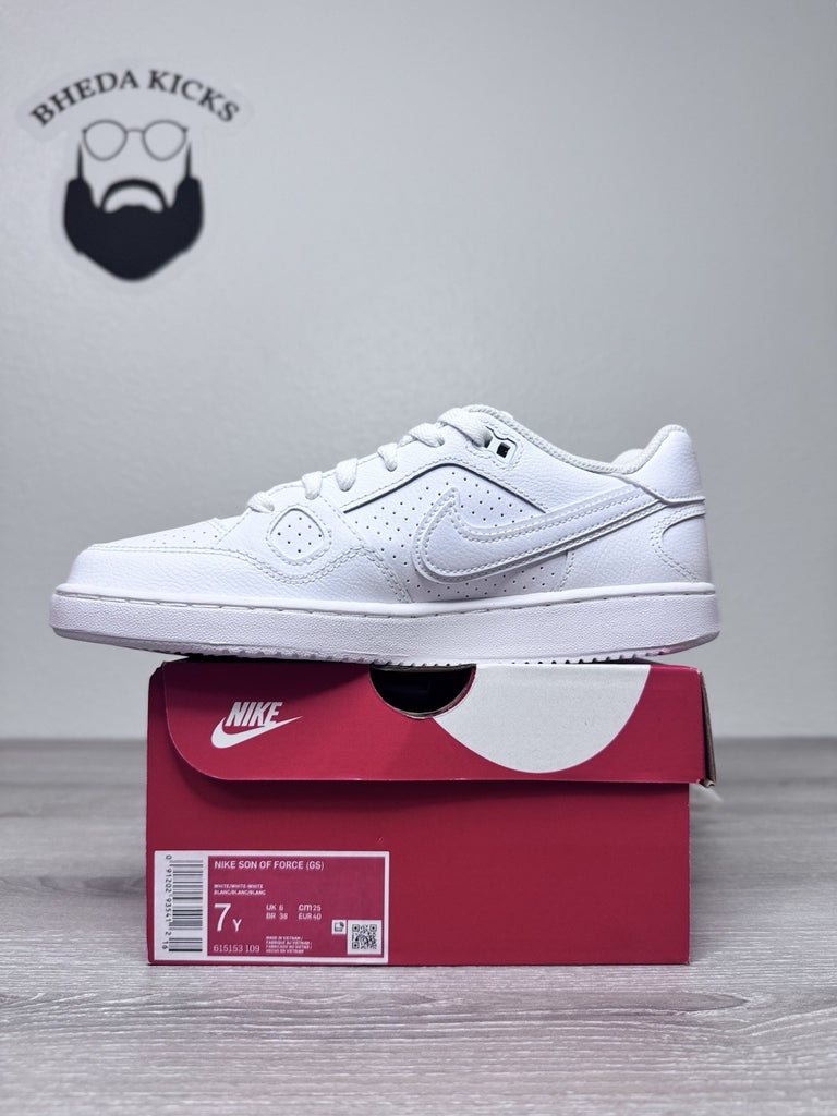 Size 7y - Nike Son of Force GS (White) 615153-109 Youth Brand New