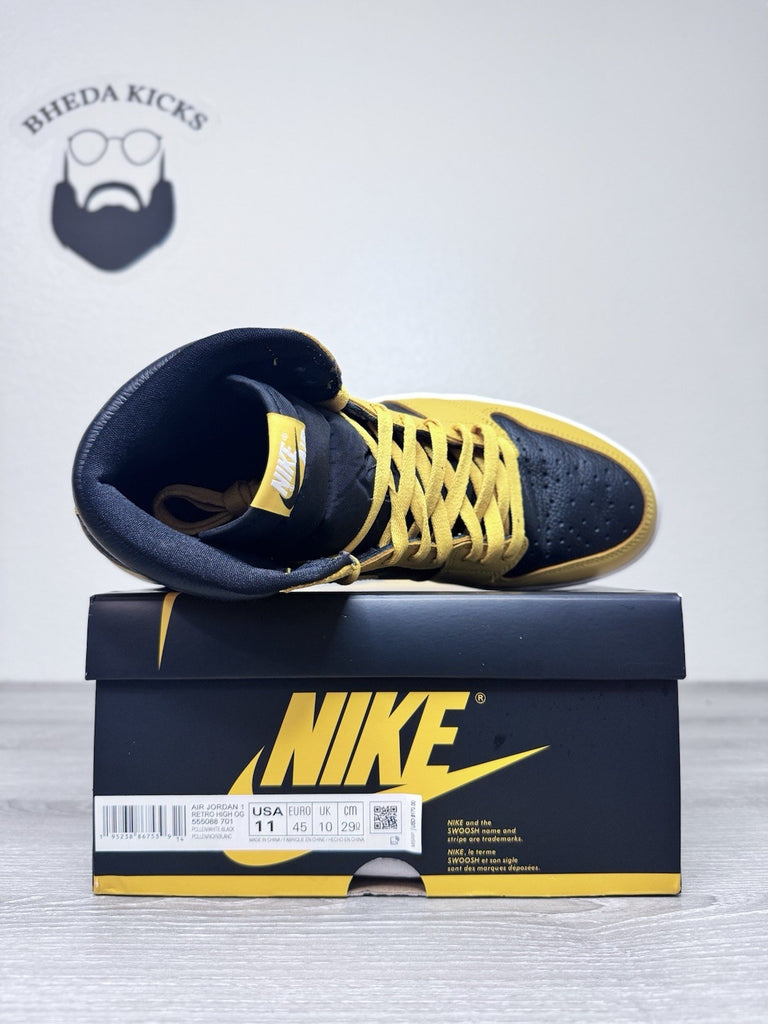 Size 11 - Air Jordan 1 Retro High Pollen 555088-701 Preowned Authentic Og