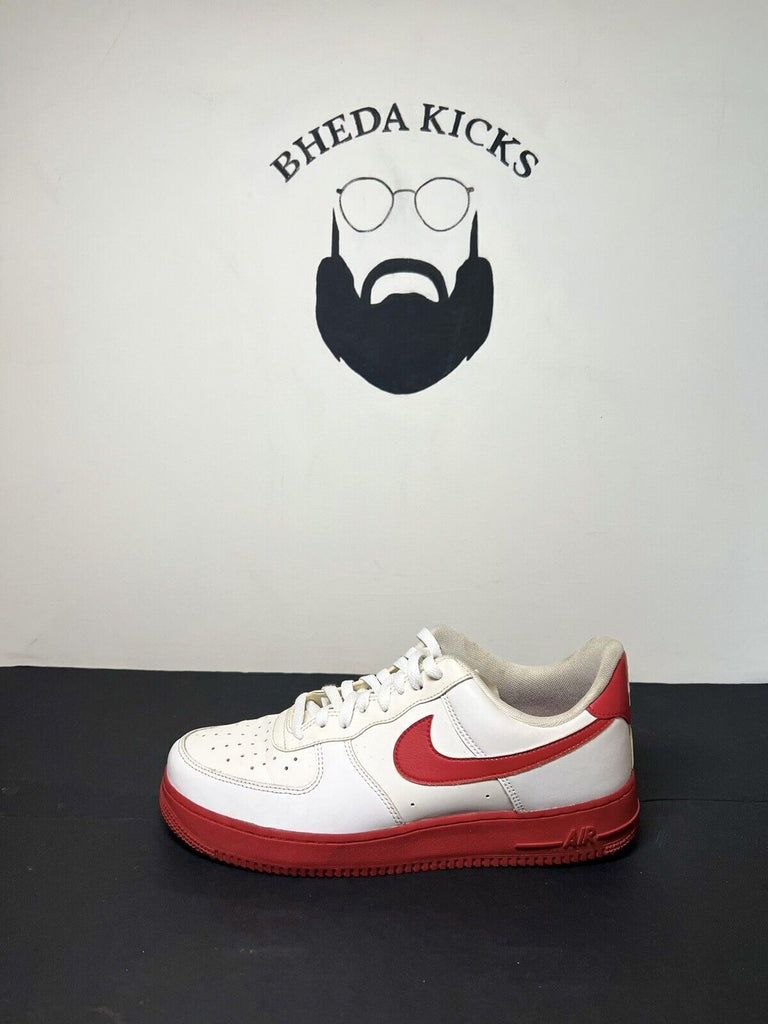 Nike Air Force 1 Retro Low Mens Size 10 White University Red Sole CK7663-102 Og