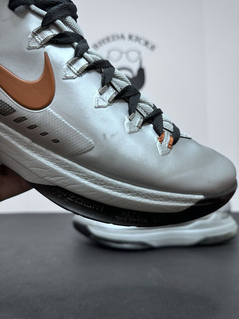 Nike Zoom KD V Texas Metallic Silver Desert Orange Sport Grey 554988-002 Size 11