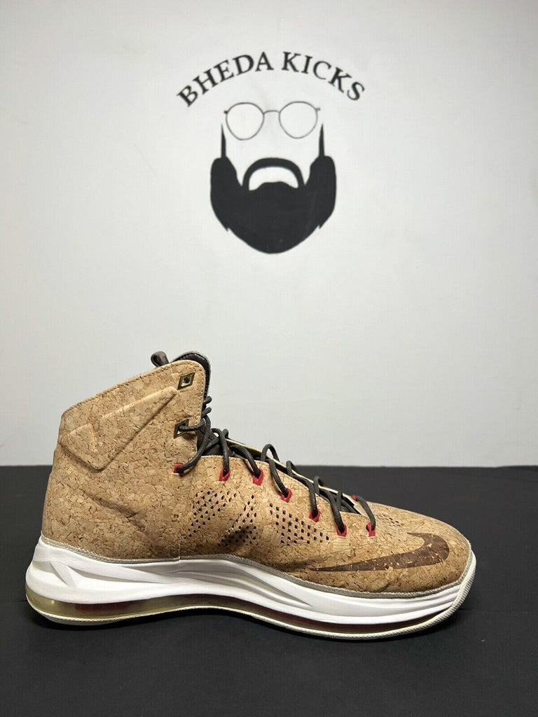 Size 11 - Nike LeBron 10 EXT QS Cork 2013 580890-200 Preowned Rare Og