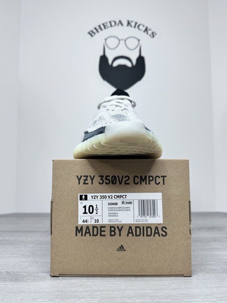 Size 10.5 - adidas Yeezy Boost 350 V2 CMPCT Panda IG9608 Preowned Authentic