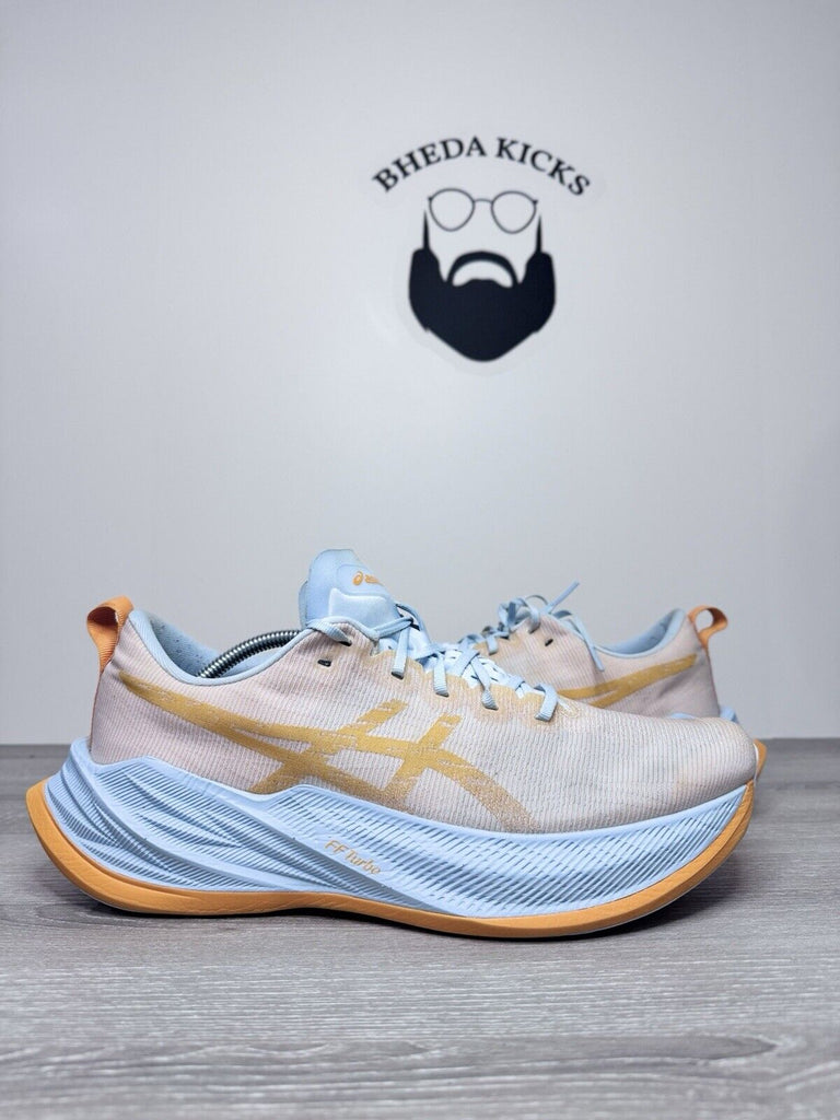 Size 13 - ASICS Superblast Fellow Yellow Light Blue Men's 1013A127-400 Worn Once