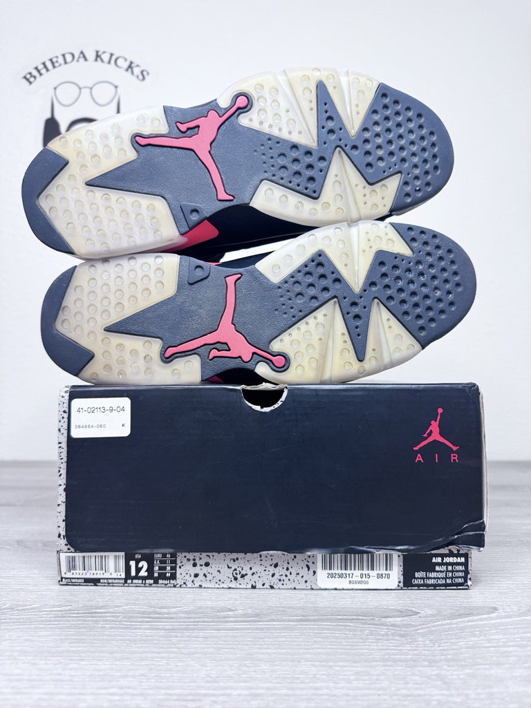 Size 12 - Jordan 6 Retro Mid Infrared 384664-060 Preowned Authentic Rare