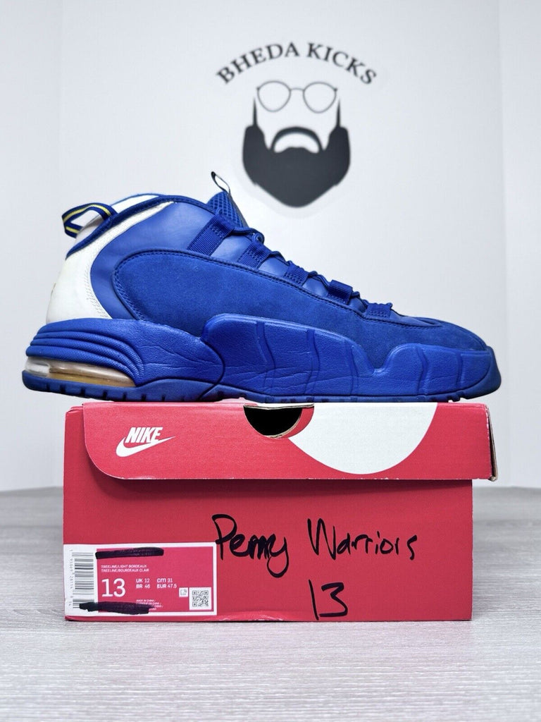 Size 13 - Nike Air Max Penny 1 Warriors 685153-401 Preowned Authentic Og