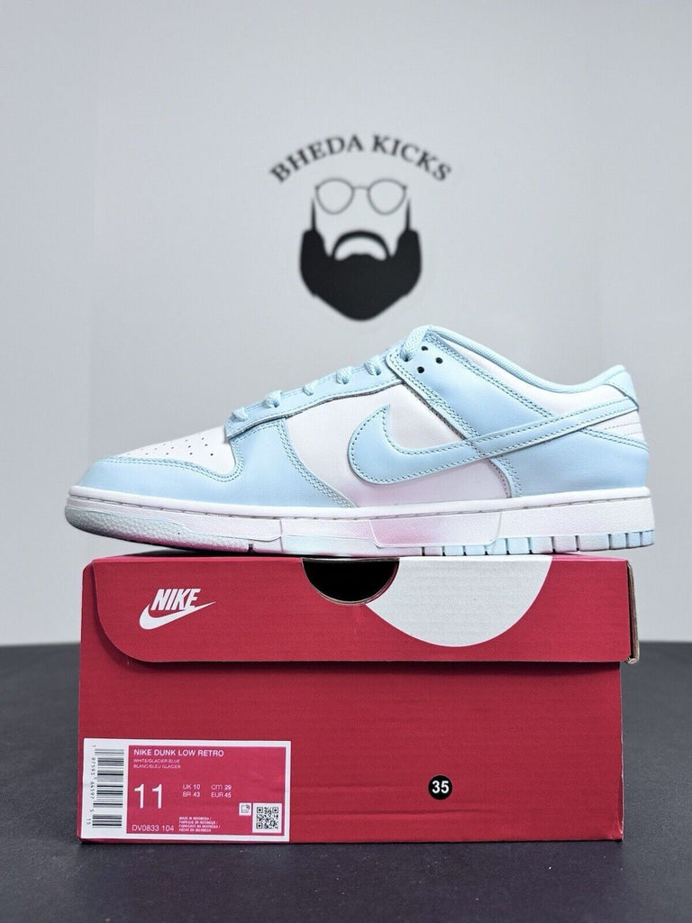 NEW DS Nike Dunk Low White Glacier Blue DV0833-104 Men's Shoes Men’s Size 11