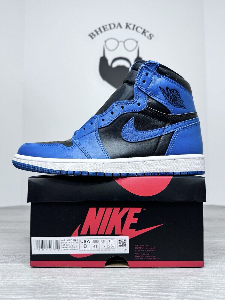 Size 8 - Nike Air Jordan 1 Retro High OG (555088-404) Dark Marina Blue NEW DS