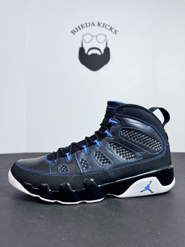 Nike Mens Air Jordan 9 302370-007 Photo Blue Black Preowned Men’s Size 13