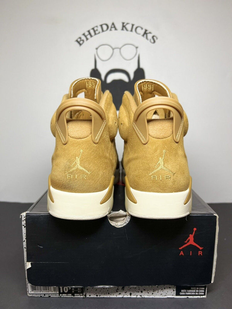 Nike Air Jordan 6 Retro Wheat size 10.5 OG VI 384664-705￼ Og Preowned Rare MJ