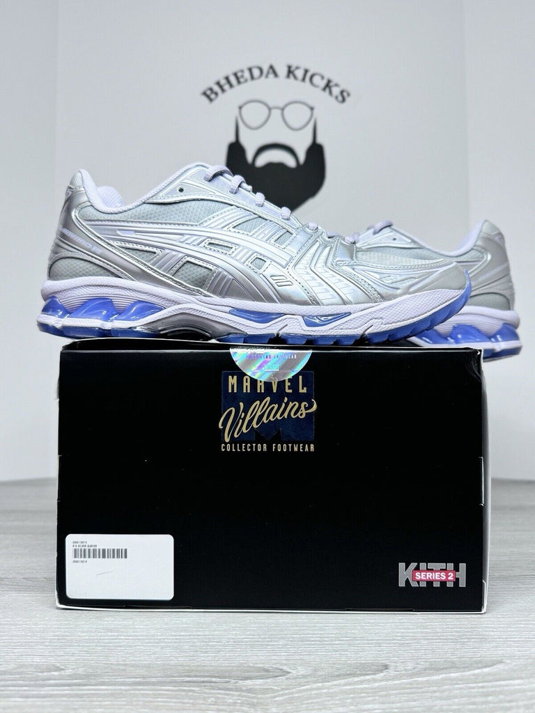 Size 10 - ASICS Gel-Kayano 14 Kith Marvel Villains Silver Surfer NO COMIC NEW DS