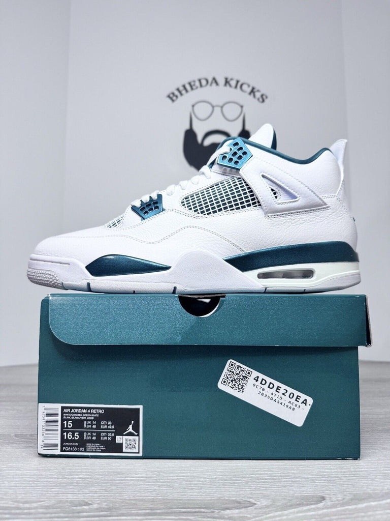 Size 15 - Air Jordan 4 Retro Oxidized Green FQ8138-103 Authentic NEW DS