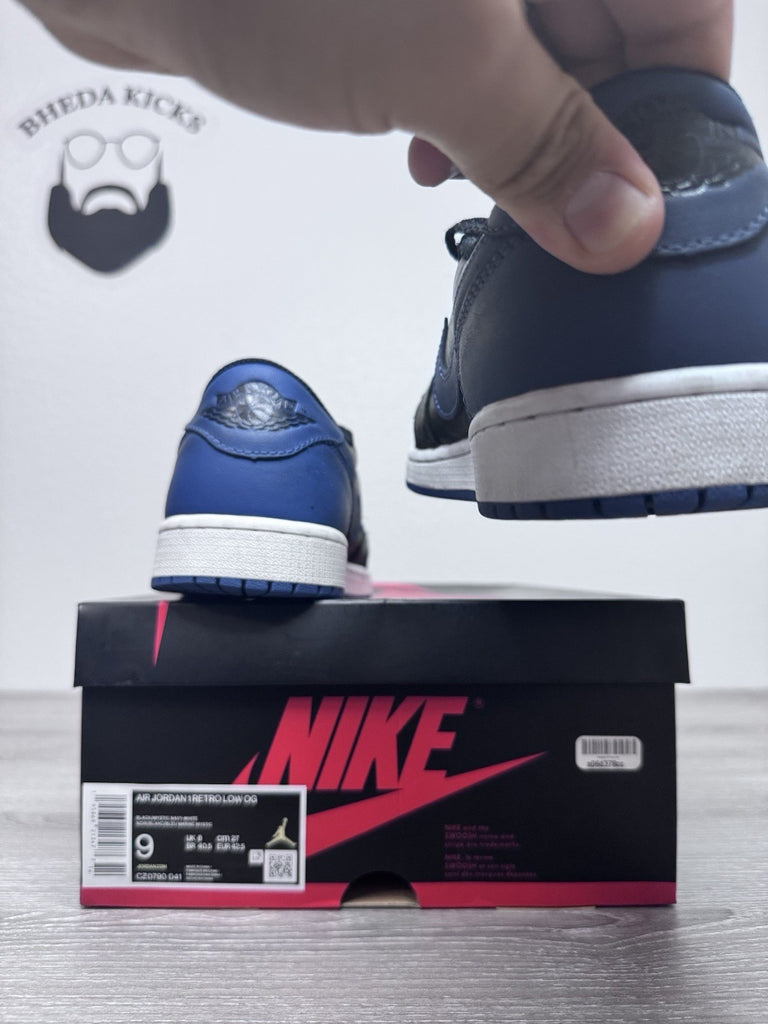 Size 9 - Nike Air Jordan 1 Low Mystic Navy CZ0790-041 Authentic Preowned