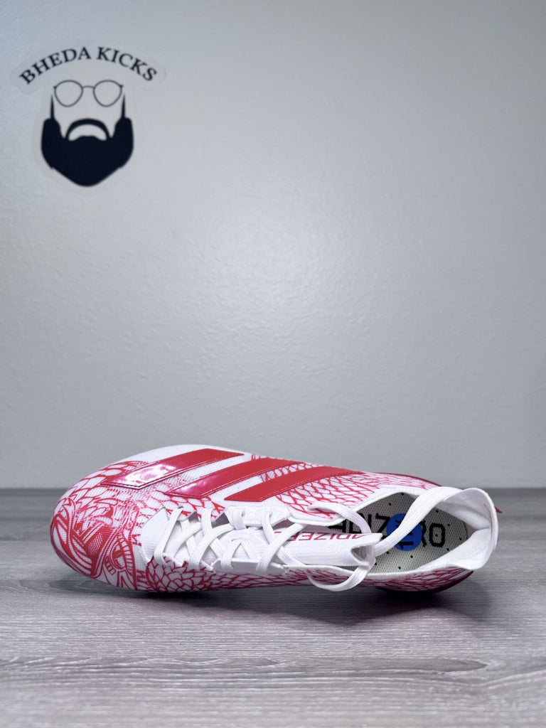 Size 11.5 - Adidas Adizero Electric Orange White Football Cleats IH8570 New