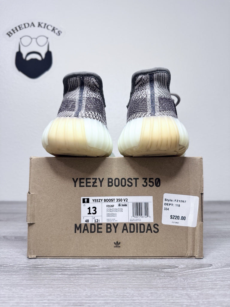 Size 13 - Adidas Yeezy Boost 350 V2 Zyon (FZ1267) Men's Preowned Authentic