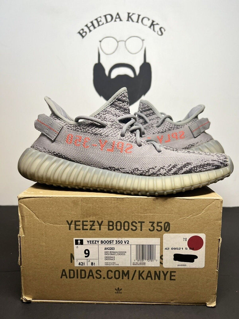 Adidas Yeezy Boost 350 v2 Beluga 2.0 AH2203 Size 9 Preowned Og Authentic Rare Og