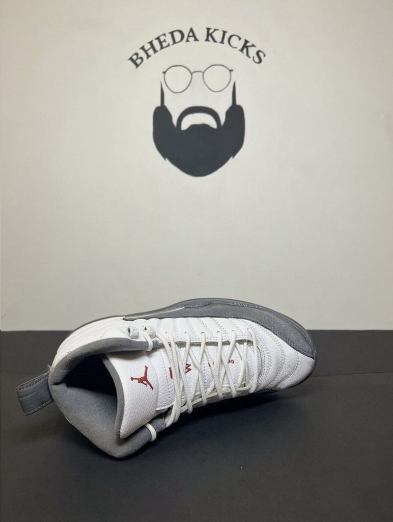 Size 8 - Nike Air Jordan 12 Retro Dark Grey White 130690-160 Preowned Rare