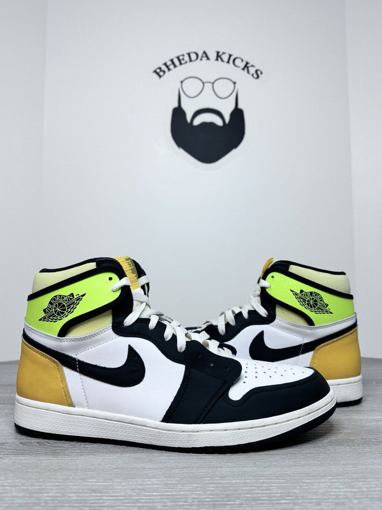 Size 11.5 - Air Jordan 1 Volt Gold Retro High OG Mens Sneakers 2021 555088-118