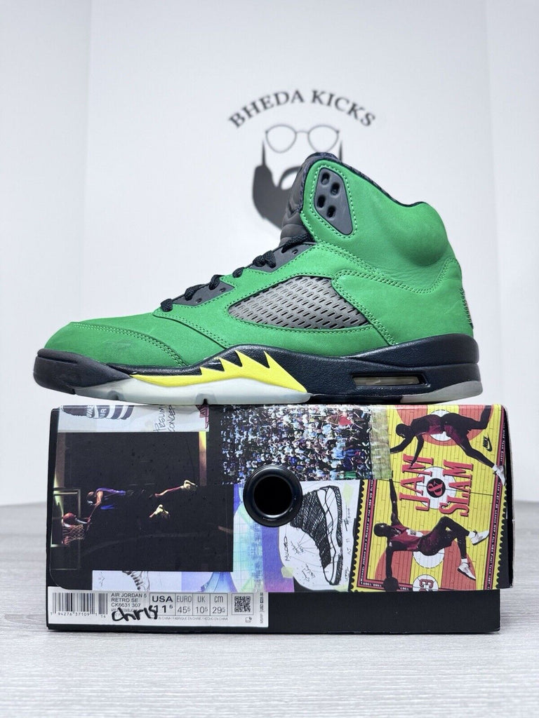 Size 11.5 - Jordan 5 Retro SE Oregon CK6631-307 Preowned Authentic