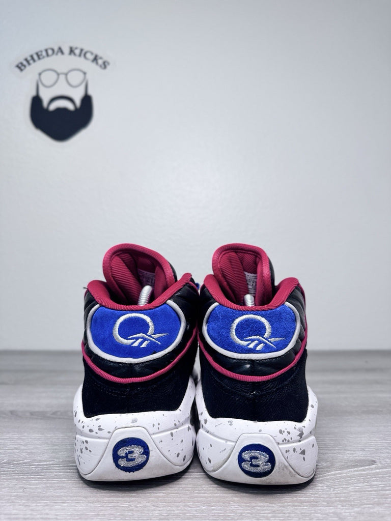 Size 8 - Reebok Question Mid First Ballot Sixers Allen Iverson M44552 Black Red