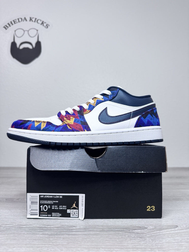 Size 10.5 - Air Jordan 1 SE Low Nothing But Net CZ8659-100 Preowned