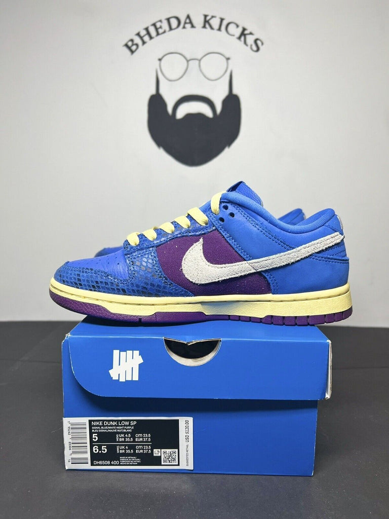 Size 5 Men/6.5W Nike Dunk Low SP x Undefeated Dunk Vs AF1 (DH6508-400) Preowned