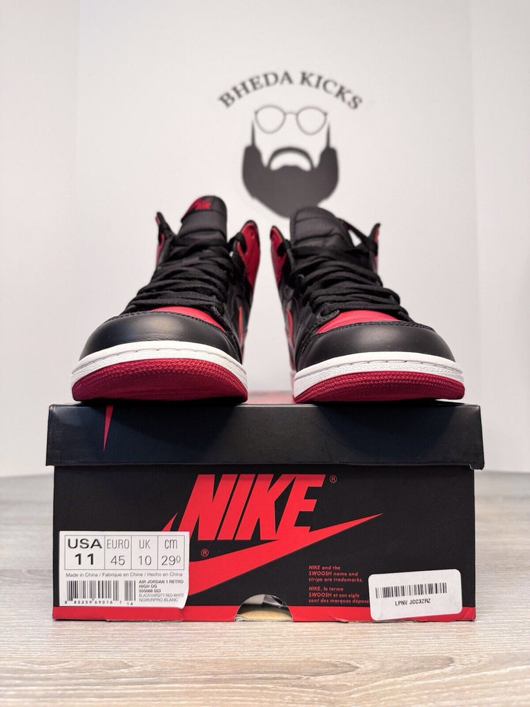 Size 11 - Jordan 1 Retro High OG Bred 2013 555088-023 Preowned Rare Authentic