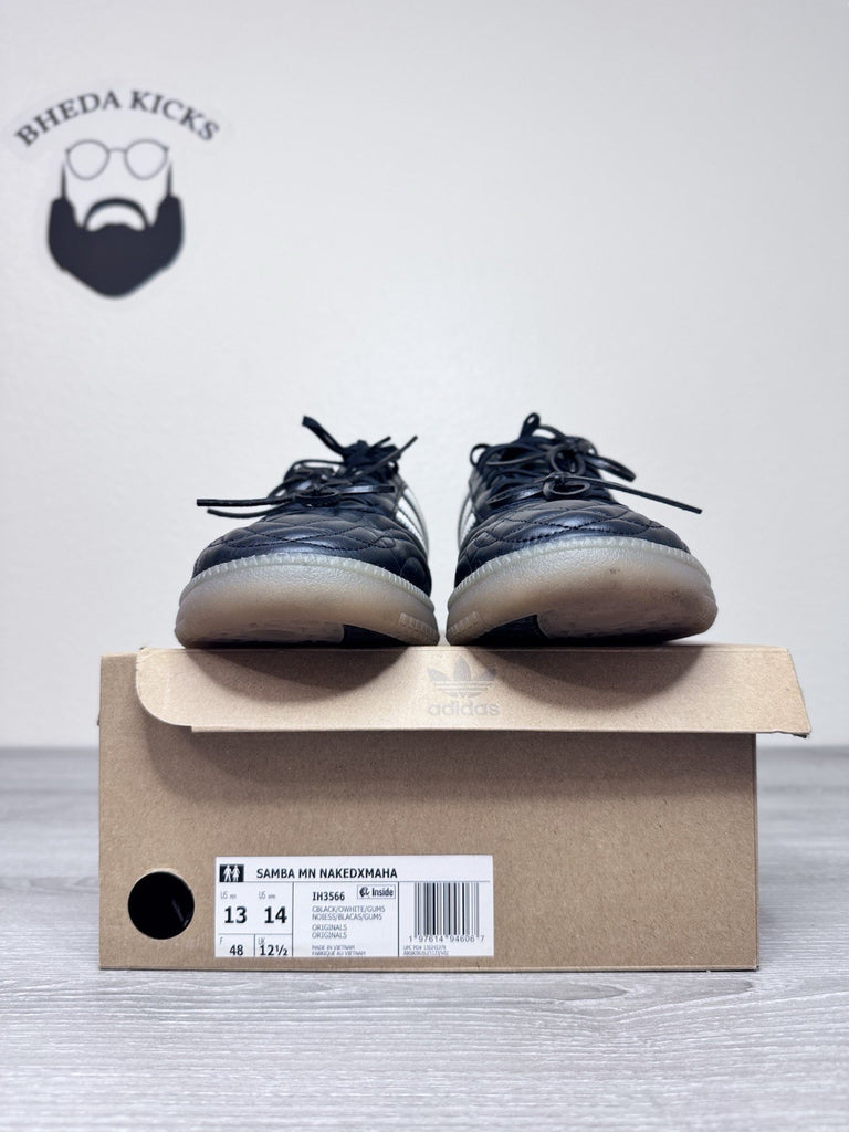 Size 13 - Adidas Samba MN Naked x Maha Core Black White IH3566 Shoes Sneakers