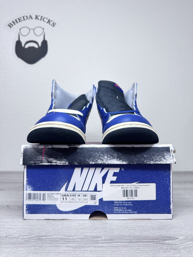 Size 11 - Air Jordan 1 Retro OG High Rare Air Deep Royal Blue DZ5485-100