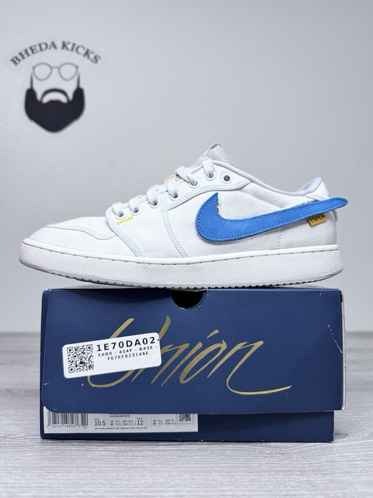 Size 10.5 - Jordan 1 Retro AJKO Low SP Union Sail Men’s DZ4864-100 Preowned