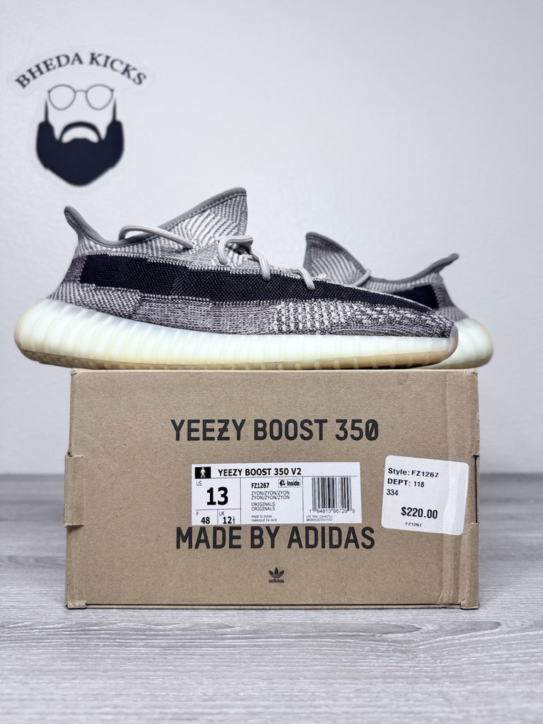 Size 13 - Adidas Yeezy Boost 350 V2 Zyon (FZ1267) Men's Preowned Authentic