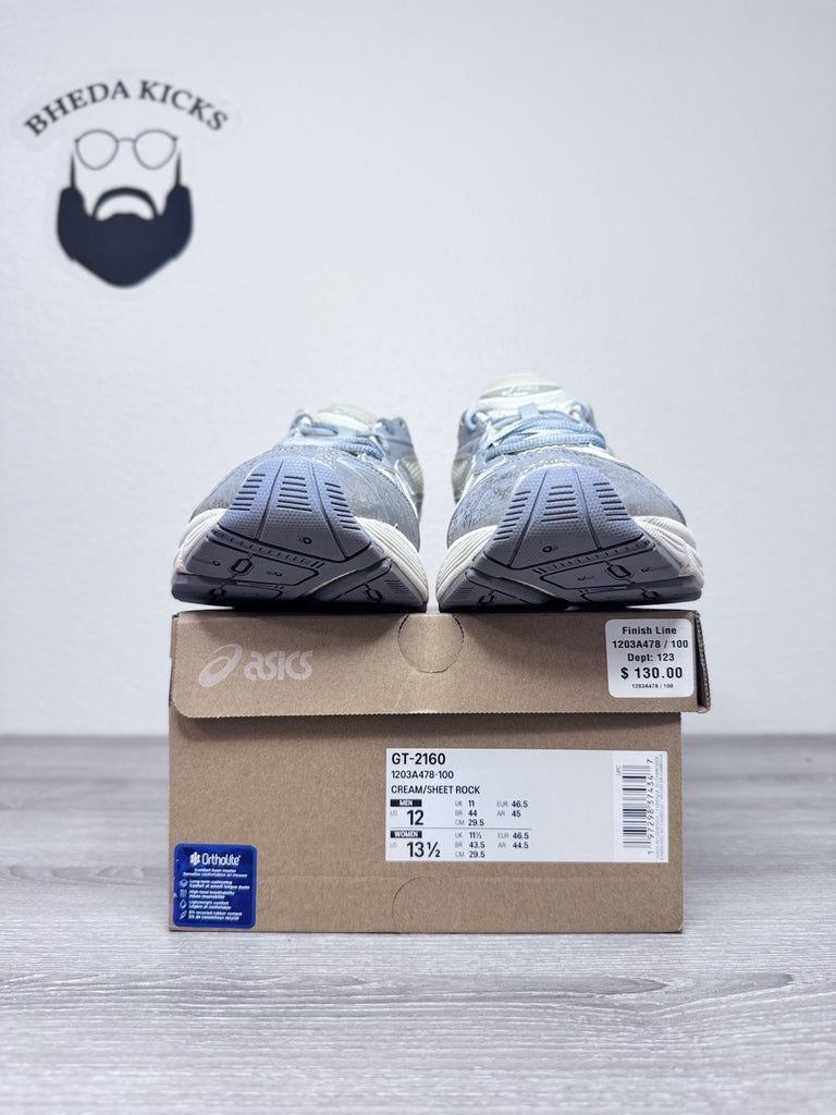 Size 12 - ASICS Paris Running Shoes Men's Cream Sheet Rock GT-2160 1203A478-100