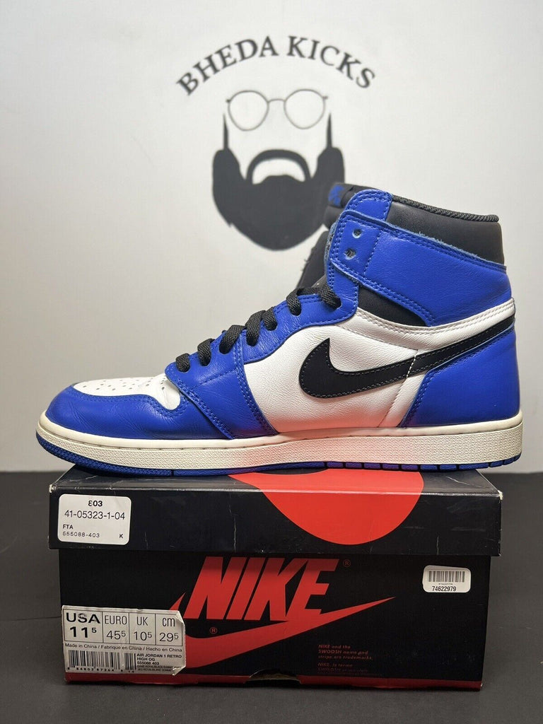 Nike Air Jordan 1 Retro High OG Game Royal SIZE 11.5 555088-403 Preowned MJ Rare